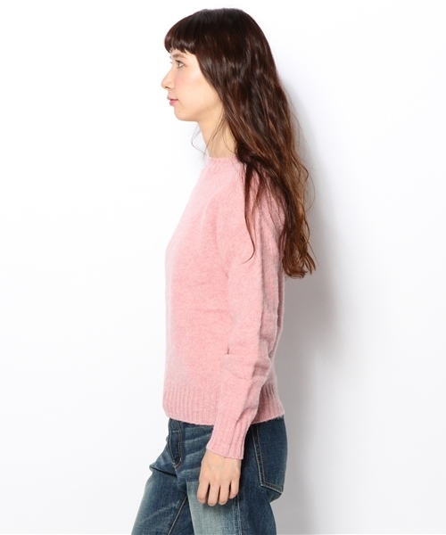 BEAMS BOY（ビームスボーイ）の「□Nor’Easterly / シェトランド シャギー クルー（ニット/セーター・レディース・ピンク/レッド系その他/オレンジ/イエロー系その他/ミント/ダークグリーン/ライトブルー・34）」の11枚目の写真