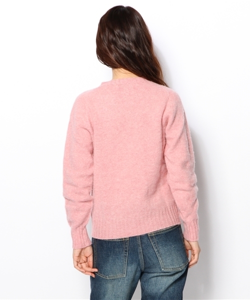 BEAMS BOY（ビームスボーイ）の「□Nor’Easterly / シェトランド シャギー クルー（ニット/セーター・レディース・ピンク/レッド系その他/オレンジ/イエロー系その他/ミント/ダークグリーン/ライトブルー・34）」の12枚目の写真
