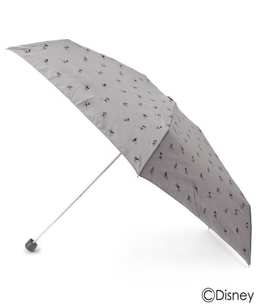 Disney(ディズニー)の「◆w.p.c 元気いっぱい折りたたみ傘(ミッキーマウス)(折りたたみ傘・レディース・グレー系3/オレンジ系その他5・00)」の2枚目の写真