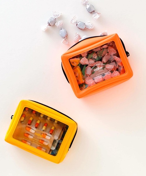 enoi nail parts mix サイン入り　ポーチ付き nähe® ネーエ | パッキングポーチ ネオン L | HIGHTIDE