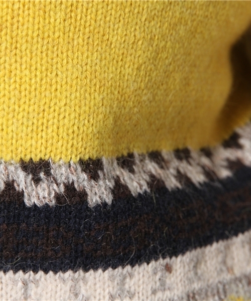 ROSE BUD(ローズバッド)の「【カタログ掲載】LK-13279 V/N CROPPED P/O(ニット/セーター・レディース・キャメル/ネイビー・ONE SIZE)」の8枚目の写真