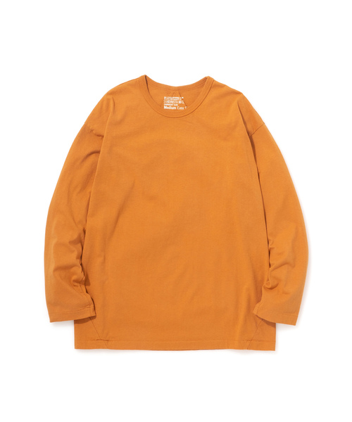 Sandinista（サンディニスタ）の「Easy Fit Triangle Cut L/S Tee / イージーフィット三角切り替え長袖Ｔシャツ - アメリカコットン（Tシャツ/カットソー・メンズ・ホワイト/ブラック/ベージュ/オレンジ・SMALL/MEDIUM/LARGE）」の16枚目の写真