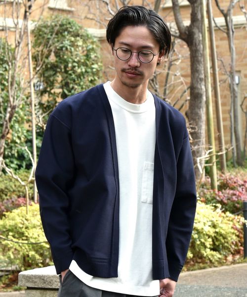 SHIPS（シップス）の「SU: TECH ノーボタン カーディガン（カーディガン/ボレロ・メンズ・ブラック/ネイビー/キャメル・SMALL/MEDIUM/LARGE/X-LARGE）」の2枚目の写真