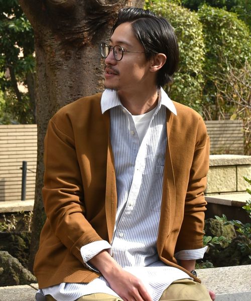 SHIPS（シップス）の「SU: TECH ノーボタン カーディガン（カーディガン/ボレロ・メンズ・ブラック/ネイビー/キャメル・SMALL/MEDIUM/LARGE/X-LARGE）」の3枚目の写真