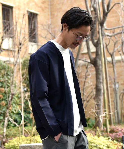 SHIPS（シップス）の「SU: TECH ノーボタン カーディガン（カーディガン/ボレロ・メンズ・ブラック/ネイビー/キャメル・SMALL/MEDIUM/LARGE/X-LARGE）」の9枚目の写真