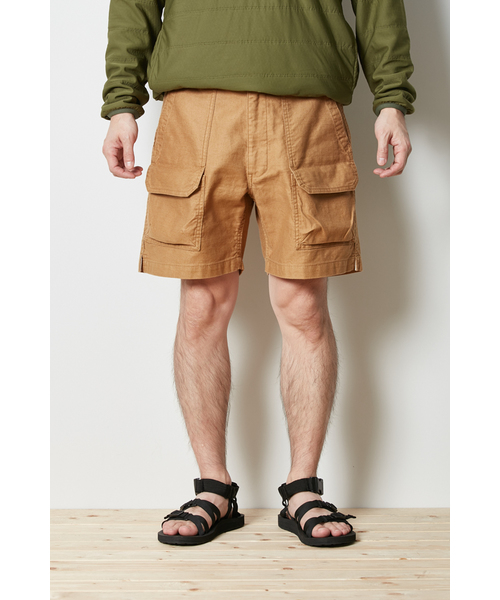 Snow Peak(スノーピーク)の「アンカット コーデュロイ ショーツ(チノパンツ・レディース・オリーブ/ブラック/ブラウン・MEDIUM/LARGE/X-LARGE/XX-LARGE/2/SMALL/1)」の1枚目の写真