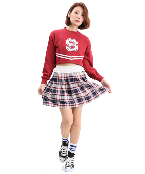 WEGO(ウィゴー)の「WEGO/チェックプリーツスカート(スカート・レディース・ブルー/レッド・FREE)」の13枚目の写真