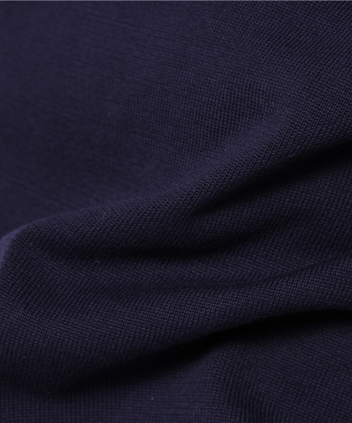 BEAMS BOY(ビームスボーイ)の「○Le Tricoteur / コットン ガンジー セーター(ニット/セーター・レディース・オフホワイト/ネイビー・ONE SIZE)」の9枚目の写真