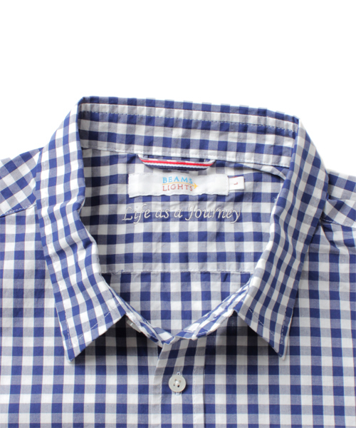 BEAMS LIGHTS Men's（ビームスライツ メンズ）の「BEAMS LIGHTS / ギンガムチェックシャツ（シャツ/ブラウス・メンズ・ベージュ/ネイビー/レッド・LARGE/SMALL/MEDIUM/X-LARGE）」の9枚目の写真