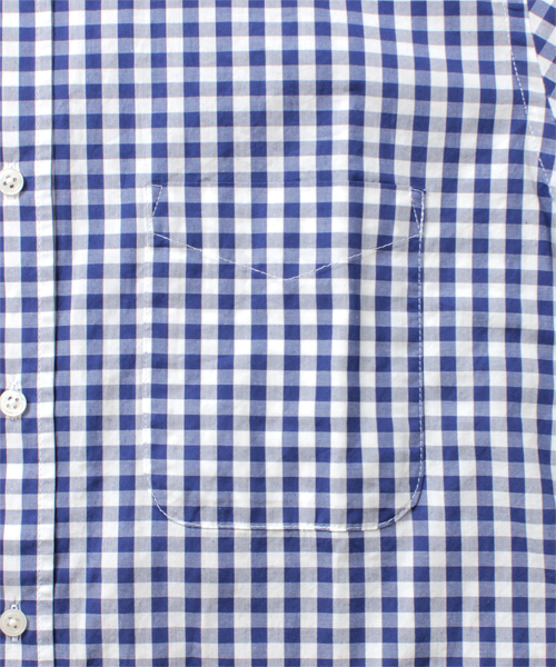 BEAMS LIGHTS Men's（ビームスライツ メンズ）の「BEAMS LIGHTS / ギンガムチェックシャツ（シャツ/ブラウス・メンズ・ベージュ/ネイビー/レッド・LARGE/SMALL/MEDIUM/X-LARGE）」の4枚目の写真