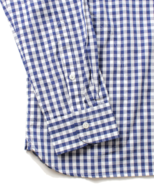 BEAMS LIGHTS Men's（ビームスライツ メンズ）の「BEAMS LIGHTS / ギンガムチェックシャツ（シャツ/ブラウス・メンズ・ベージュ/ネイビー/レッド・LARGE/SMALL/MEDIUM/X-LARGE）」の5枚目の写真