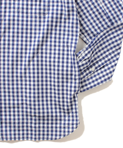 BEAMS LIGHTS Men's（ビームスライツ メンズ）の「BEAMS LIGHTS / ギンガムチェックシャツ（シャツ/ブラウス・メンズ・ベージュ/ネイビー/レッド・LARGE/SMALL/MEDIUM/X-LARGE）」の7枚目の写真