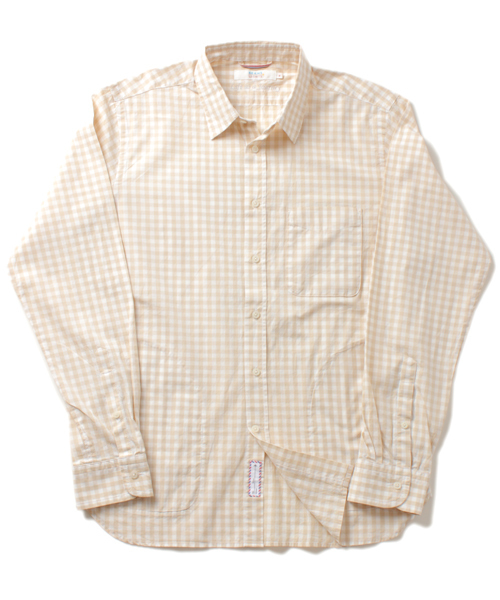 BEAMS LIGHTS Men's（ビームスライツ メンズ）の「BEAMS LIGHTS / ギンガムチェックシャツ（シャツ/ブラウス・メンズ・ベージュ/ネイビー/レッド・LARGE/SMALL/MEDIUM/X-LARGE）」の11枚目の写真