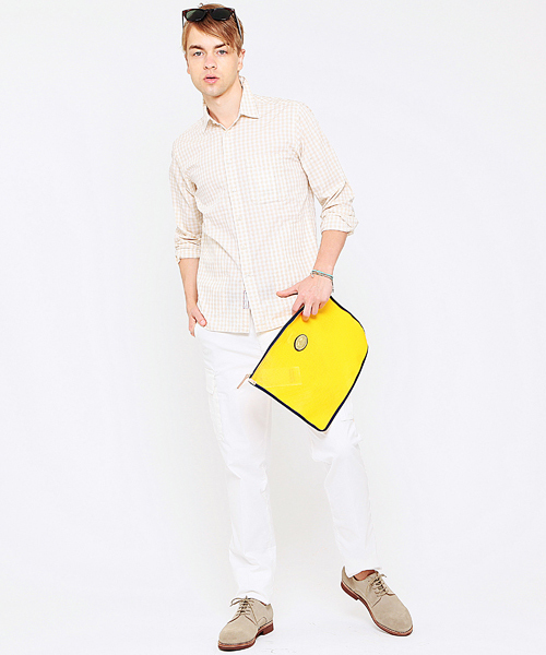 BEAMS LIGHTS Men's（ビームスライツ メンズ）の「BEAMS LIGHTS / ギンガムチェックシャツ（シャツ/ブラウス・メンズ・ベージュ/ネイビー/レッド・LARGE/SMALL/MEDIUM/X-LARGE）」の12枚目の写真