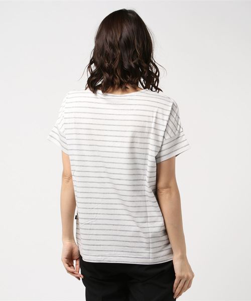 Petit Honfleur（プチオンフルール）の「◇カタログ掲載◇【COOLER TOUCHシリーズ】ボーダープルオーバー（Tシャツ/カットソー・レディース・ネイビー/グレー/ブルー・M size/L size）」の6枚目の写真