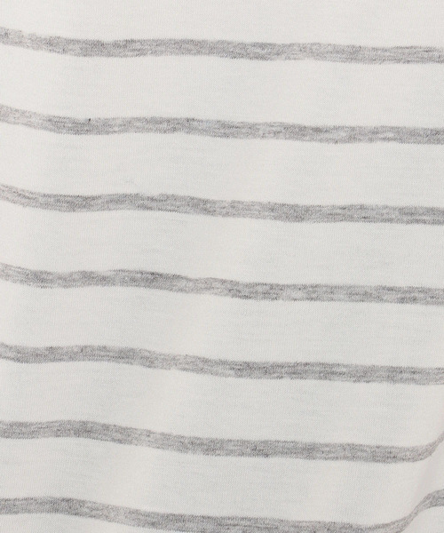 Petit Honfleur（プチオンフルール）の「◇カタログ掲載◇【COOLER TOUCHシリーズ】ボーダープルオーバー（Tシャツ/カットソー・レディース・ネイビー/グレー/ブルー・M size/L size）」の7枚目の写真