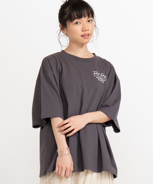 WEGO（ウィゴー）の「WEGO/バックフォトプリントTシャツ（Tシャツ/カットソー・レディース・ホワイト/ベージュ/スミクロ/イエロー/パープル・FREE）」の3枚目の写真