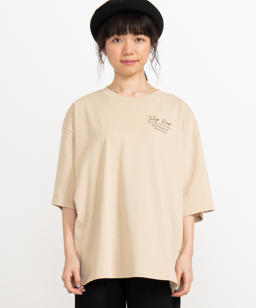 WEGO（ウィゴー）の「WEGO/バックフォトプリントTシャツ（Tシャツ/カットソー・レディース・ホワイト/ベージュ/スミクロ/イエロー/パープル・FREE）」の21枚目の写真