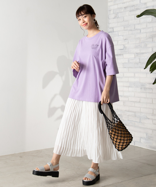 WEGO（ウィゴー）の「WEGO/バックフォトプリントTシャツ（Tシャツ/カットソー・レディース・ホワイト/ベージュ/スミクロ/イエロー/パープル・FREE）」の15枚目の写真