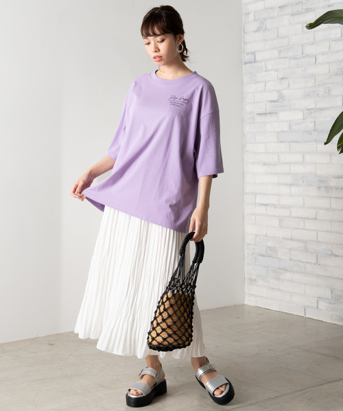 WEGO（ウィゴー）の「WEGO/バックフォトプリントTシャツ（Tシャツ/カットソー・レディース・ホワイト/ベージュ/スミクロ/イエロー/パープル・FREE）」の17枚目の写真