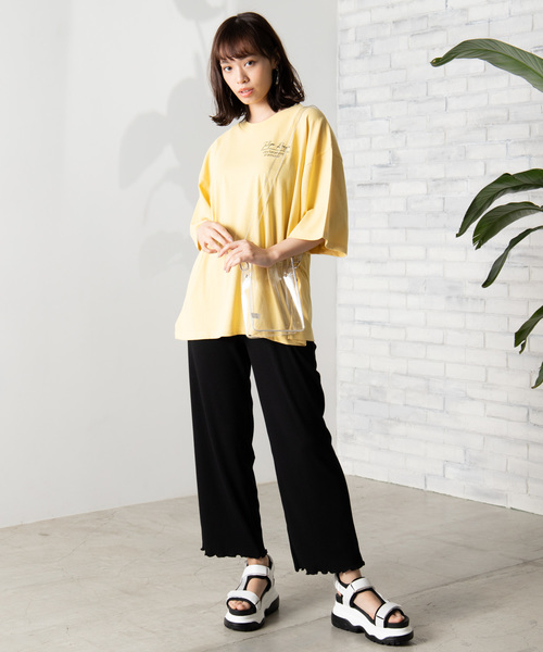 WEGO（ウィゴー）の「WEGO/バックフォトプリントTシャツ（Tシャツ/カットソー・レディース・ホワイト/ベージュ/スミクロ/イエロー/パープル・FREE）」の20枚目の写真