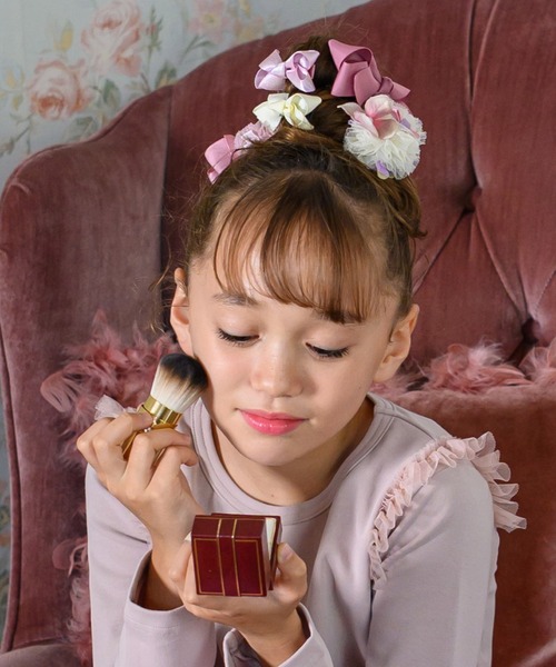 panpantutu（パンパンチュチュ）の「プチリボンヘアピン(2個セット)（ヘアピン・キッズ・ラベンダー/グリーン×ピンク/グレー×ピンク/レッド系その他/ピンク系その他/ホワイト系その他/ブルー系その他/チェック/ホワイト×ピンク/イエロー×グリーン/ピンク系その他2/レッド系その他2/イエロー系その他/シルバー×ゴールド/ローズ/ライラック系/ブラック・FREE）」の18枚目の写真