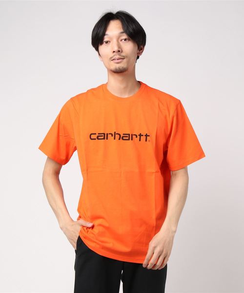 Carhartt WIP(カーハートダブリューアイピー)の「S/S SCRIPT T-SHIRT(Tシャツ/カットソー・メンズ・ターコイズブルー/オレンジ/イエロー/ブラウン/ホワイト/ブラック/ダークブラウン/ライトパープル/マジェンタ/デザートカモ・X-LARGE/MEDIUM/LARGE/SMALL)」の10枚目の写真