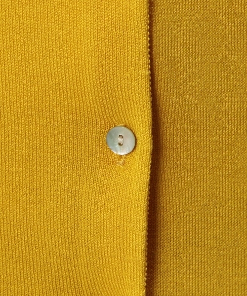 BEAUTY&YOUTH UNITED ARROWS（ビューティーアンドユースユナイテッドアローズ）の「BYSF シルクコットン クルーネックカーディガン ◆（カーディガン/ボレロ・レディース・ピンク/イエロー/ケリー/ネイビー・フリー）」の5枚目の写真