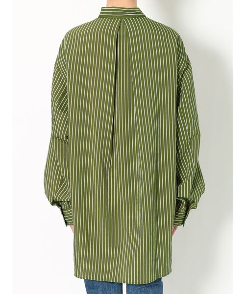 Ungrid（アングリッド）の「ストライプビッグルーズシャツ（シャツ/ブラウス・レディース・ベージュ/カーキ・FREE）」の9枚目の写真