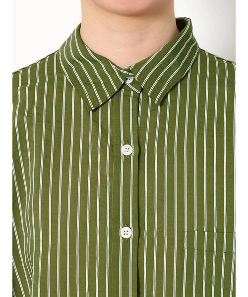 Ungrid（アングリッド）の「ストライプビッグルーズシャツ（シャツ/ブラウス・レディース・ベージュ/カーキ・FREE）」の10枚目の写真