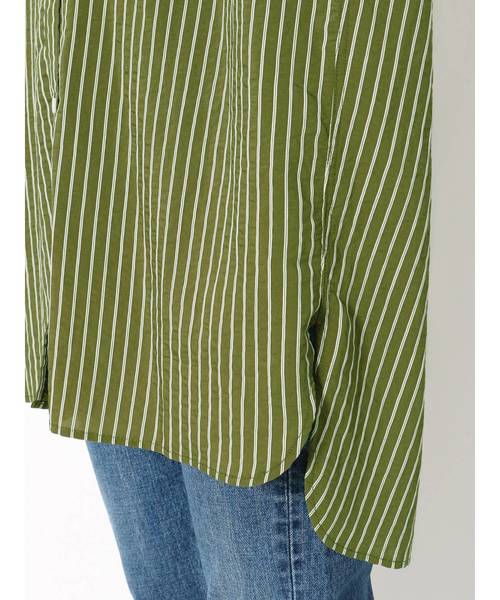 Ungrid（アングリッド）の「ストライプビッグルーズシャツ（シャツ/ブラウス・レディース・ベージュ/カーキ・FREE）」の12枚目の写真
