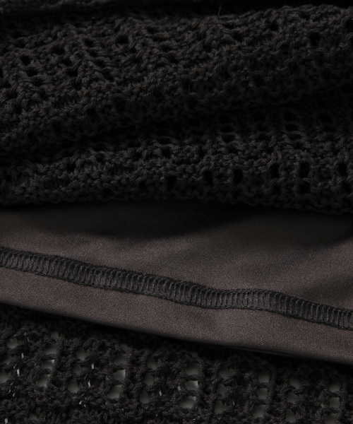 LOWRYS FARM（ローリーズファーム）の「スカシガラフリンジスカート　838074（スカート・レディース・オフホワイト/ブラック/ブラウン・FREE）」の11枚目の写真