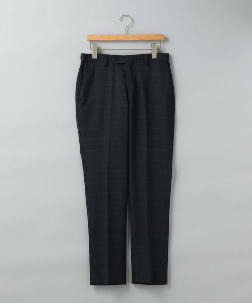 WORK TRIP OUTFITS GREEN LABEL RELAXING(ワークトリップアウトフィッツグリーンレーベル リラクシング)の「【WORK TRIP OUTFITS】TW/PU チェック スタンダード NP.(スーツパンツ・メンズ・グレー/ネイビー・XS/72/XL/88/S/76/M/80/L/84/XXS/70)」の15枚目の写真