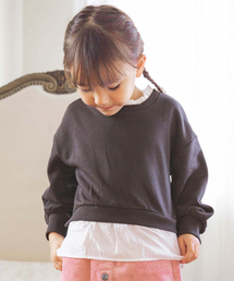 GLOBAL WORK | 【キッズ】フリルネックレイヤードプルオーバー/847991(Tシャツ/カットソー)