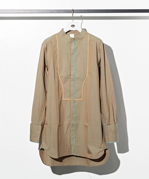 C DIEM(カルペディエム)の「C DIEM(カルペディエム)シャンブレーロングシャツ(シャツ/ブラウス・メンズ・ベージュ/ネイビー・S/M/L)」の16枚目の写真