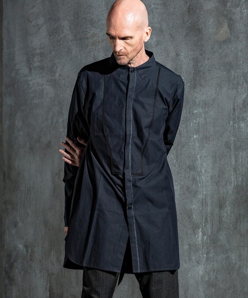C DIEM(カルペディエム)の「C DIEM(カルペディエム)シャンブレーロングシャツ(シャツ/ブラウス・メンズ・ベージュ/ネイビー・S/M/L)」の9枚目の写真