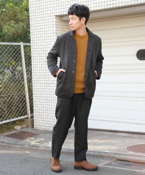 LAKOLE（ラコレ）の「アクリルワッフルニットプルオーバー / LAKOLE（ニット/セーター・メンズ・ブラック/ベージュ/レッド/ブルー/グリーン/キャメル/マスタード/チャコール/ブラウン/オリーブ・MEDIUM/LARGE）」の20枚目の写真