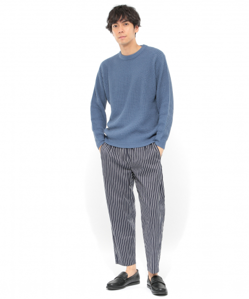 LAKOLE（ラコレ）の「アクリルワッフルニットプルオーバー / LAKOLE（ニット/セーター・メンズ・ブラック/ベージュ/レッド/ブルー/グリーン/キャメル/マスタード/チャコール/ブラウン/オリーブ・MEDIUM/LARGE）」の14枚目の写真