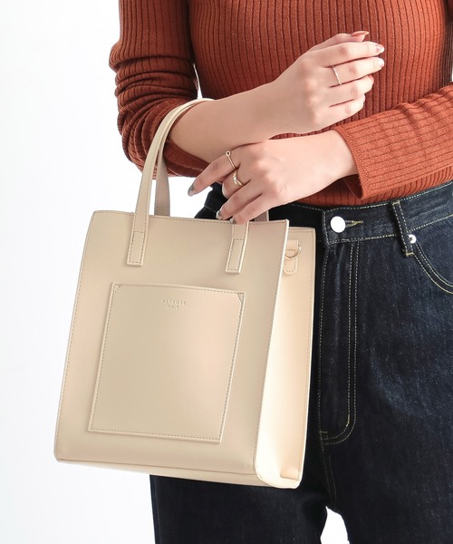 ALTROSE（アルトローズ）の「2WAYトートバッグ [シンシア]（トートバッグ・レディース・ブラック/ベージュ/ブラック系その他/ブラウン系その他/キャメル/ベージュ系その他/ピンク/ブラウン/アニマル/ブルー/グレー/グレー系その他6/ベージュ系その他6/ブラック系その他6/ブラック系その他7/ブラウン系その他7/グリーン/アイボリー/クリーム・FREE/#21）」の21枚目の写真