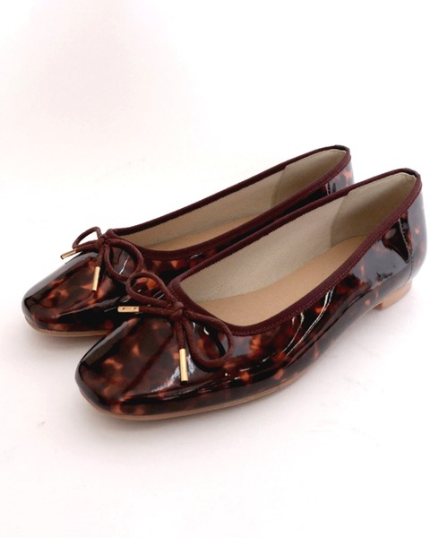 archives（アルシーヴ）の「スクエアトゥバレエシューズ（バレエシューズ・レディース・ブラック/アイボリー/モカ・MEDIUM/LARGE）」の3枚目の写真