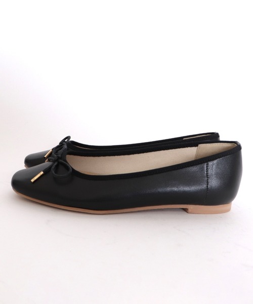 archives（アルシーヴ）の「スクエアトゥバレエシューズ（バレエシューズ・レディース・ブラック/アイボリー/モカ・MEDIUM/LARGE）」の9枚目の写真