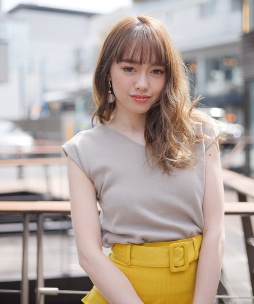 LIPSERVICE（リップサービス）の「2wayリボンノースリカラーニット（ニット/セーター・レディース・ホワイト/ブラック/ベージュ/ライム/オレンジ系その他・FREE）」の16枚目の写真