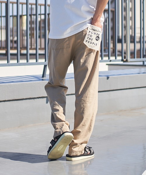 POWER TO THE PEOPLE(パワートゥーザピープル)の「POWER TO THE PEOPLE 麻混 イージーパンツ(その他パンツ・メンズ・カーキ/ブラック/ベージュ・M/L/LL)」の21枚目の写真