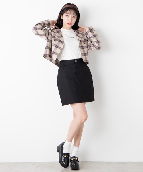 WEGO(ウィゴー)の「WEGO/【セットアップ対応商品】ショートテーラードジャケット(テーラードジャケット・レディース・ホワイト系その他2/ベージュ系その他2・FREE)」の5枚目の写真
