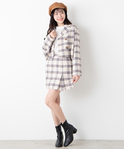 WEGO(ウィゴー)の「WEGO/【セットアップ対応商品】ショートテーラードジャケット(テーラードジャケット・レディース・ホワイト系その他2/ベージュ系その他2・FREE)」の10枚目の写真