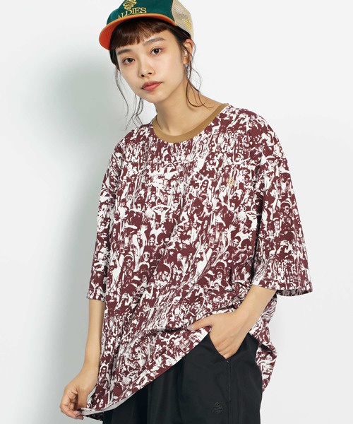 ALDIES(アールディーズ)の「Dream Woodstock Big T / ドリームウッドストックビッグT(Tシャツ/カットソー・メンズ・ブラック/バーガンディー/ブルー・FREE)」の3枚目の写真