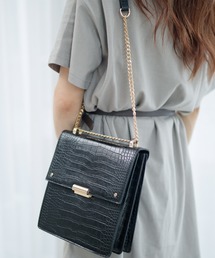 LIPSERVICE | クロコスクエアチェーンバッグ(ショルダーバッグ)