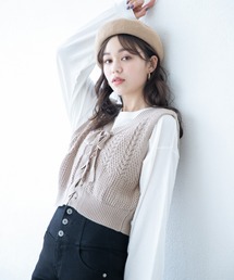 Heather | 2WAYニットベスト　884382(ベスト)