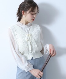 Heather | 2WAYニットベスト　884382(ベスト)