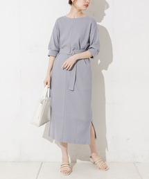 natural couture | 前後2WAYしっかりリブワンピース(ワンピース)